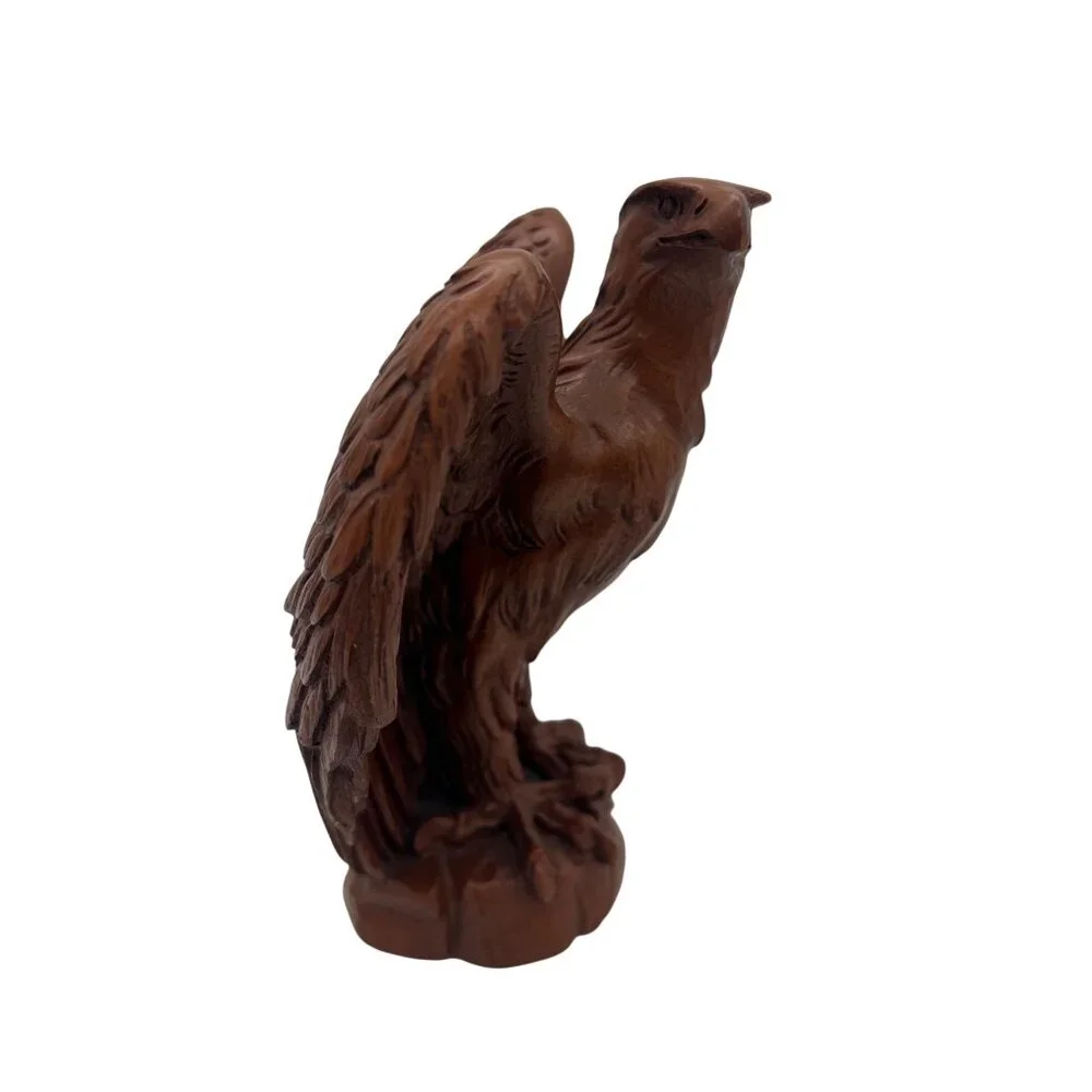 Vintage Red Mill Mfg Pecan Shell Resin Eagle Figurine Handcrafted USA 7″ - Picture 4 of 6